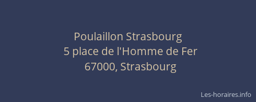 Poulaillon Strasbourg