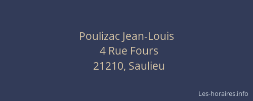 Poulizac Jean-Louis