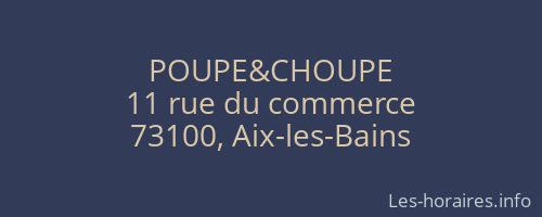 POUPE&CHOUPE