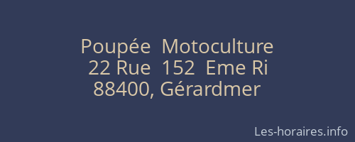 Poupée  Motoculture