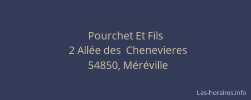 Pourchet Et Fils