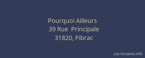Pourquoi Ailleurs