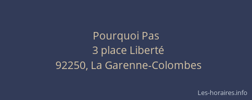Pourquoi Pas