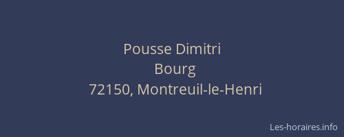 Pousse Dimitri
