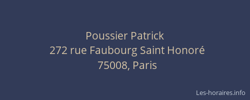 Poussier Patrick