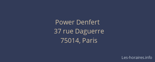 Power Denfert