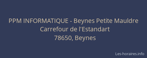PPM INFORMATIQUE - Beynes Petite Mauldre