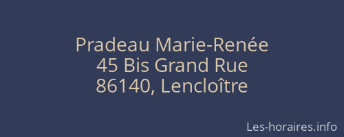 Pradeau Marie-Renée