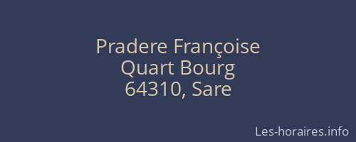 Pradere Françoise