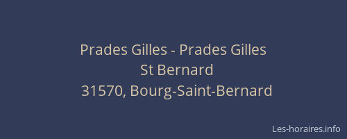 Prades Gilles - Prades Gilles