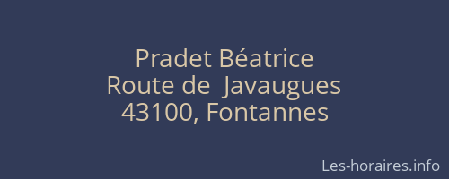 Pradet Béatrice