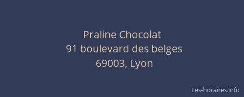Praline Chocolat