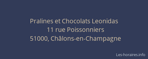 Pralines et Chocolats Leonidas