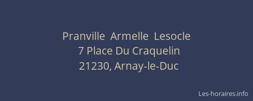 Pranville  Armelle  Lesocle