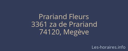 Prariand Fleurs