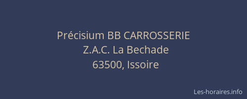 Précisium BB CARROSSERIE