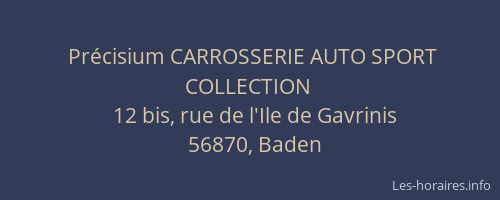 Pr&eacute;cisium CARROSSERIE AUTO SPORT COLLECTION