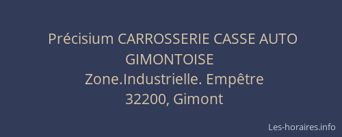 Précisium CARROSSERIE CASSE AUTO GIMONTOISE