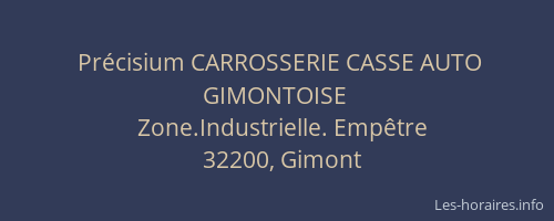 Pr&eacute;cisium CARROSSERIE CASSE AUTO GIMONTOISE