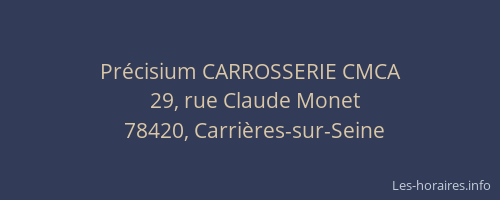 Pr&eacute;cisium CARROSSERIE CMCA