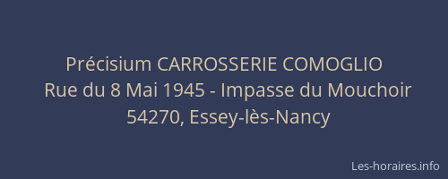 Pr&eacute;cisium CARROSSERIE COMOGLIO