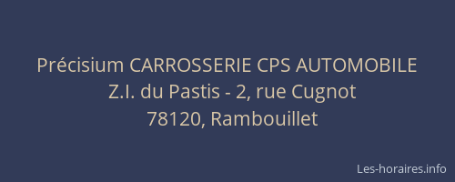 Pr&eacute;cisium CARROSSERIE CPS AUTOMOBILE