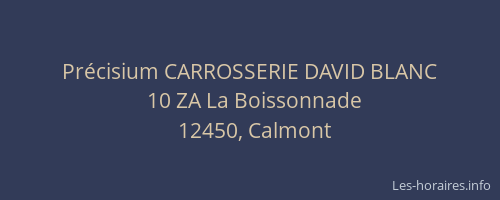 Précisium CARROSSERIE DAVID BLANC