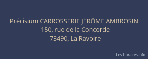 Pr&eacute;cisium CARROSSERIE J&Eacute;R&Ocirc;ME AMBROSIN