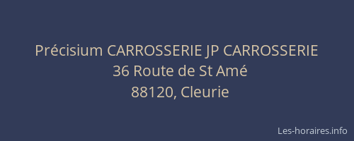 Pr&eacute;cisium CARROSSERIE JP CARROSSERIE