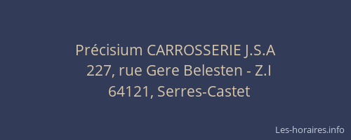 Pr&eacute;cisium CARROSSERIE J.S.A