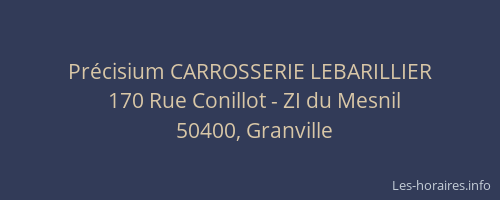 Pr&eacute;cisium CARROSSERIE LEBARILLIER