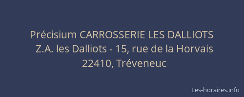 Précisium CARROSSERIE LES DALLIOTS