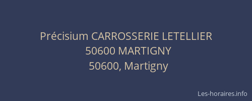Pr&eacute;cisium CARROSSERIE LETELLIER