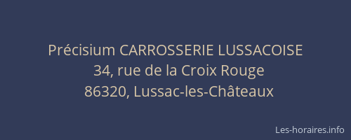 Pr&eacute;cisium CARROSSERIE LUSSACOISE