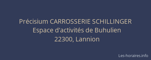 Précisium CARROSSERIE SCHILLINGER