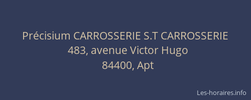 Précisium CARROSSERIE S.T CARROSSERIE