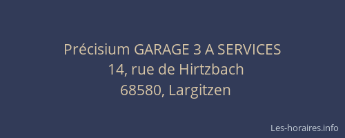 Pr&eacute;cisium GARAGE 3 A SERVICES