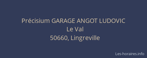 Précisium GARAGE ANGOT LUDOVIC