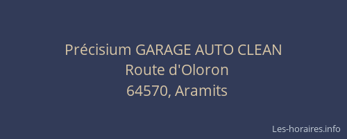 Pr&eacute;cisium GARAGE AUTO CLEAN