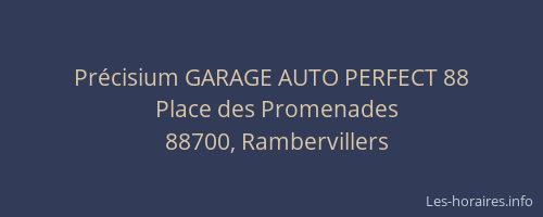 Précisium GARAGE AUTO PERFECT 88