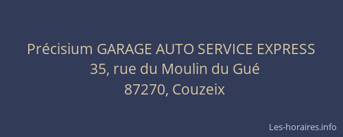 Pr&eacute;cisium GARAGE AUTO SERVICE EXPRESS