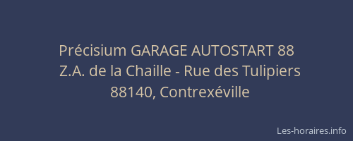 Précisium GARAGE AUTOSTART 88