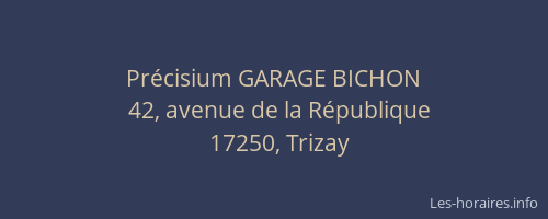 Précisium GARAGE BICHON