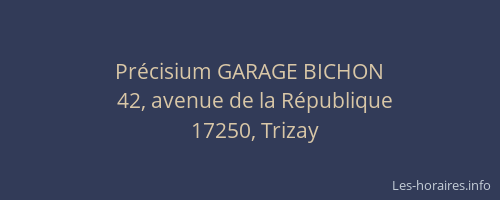 Pr&eacute;cisium GARAGE BICHON