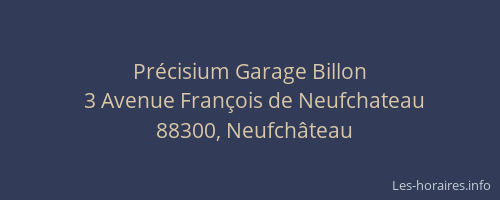 Précisium Garage Billon