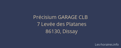 Pr&eacute;cisium GARAGE CLB