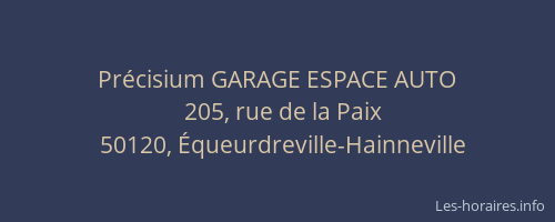 Pr&eacute;cisium GARAGE ESPACE AUTO