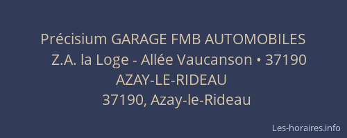 Pr&eacute;cisium GARAGE FMB AUTOMOBILES