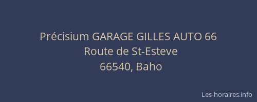 Précisium GARAGE GILLES AUTO 66