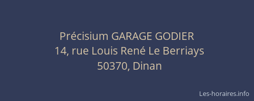 Pr&eacute;cisium GARAGE GODIER